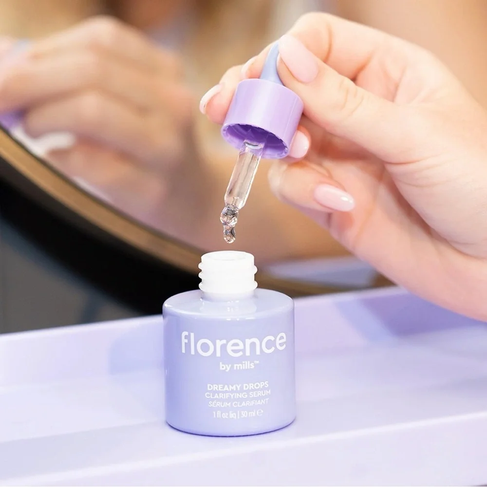 💜 Florence by Mills Dreamy Drops Clarifying Serum | Niacinamide Glow